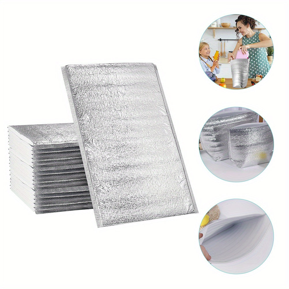 25pcs Thermal Insulated Bubble Mailers Lunch Bag for Hot and Cold Meals