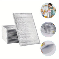 25pcs Thermal Insulated Bubble Mailers Lunch Bag for Hot and Cold Meals