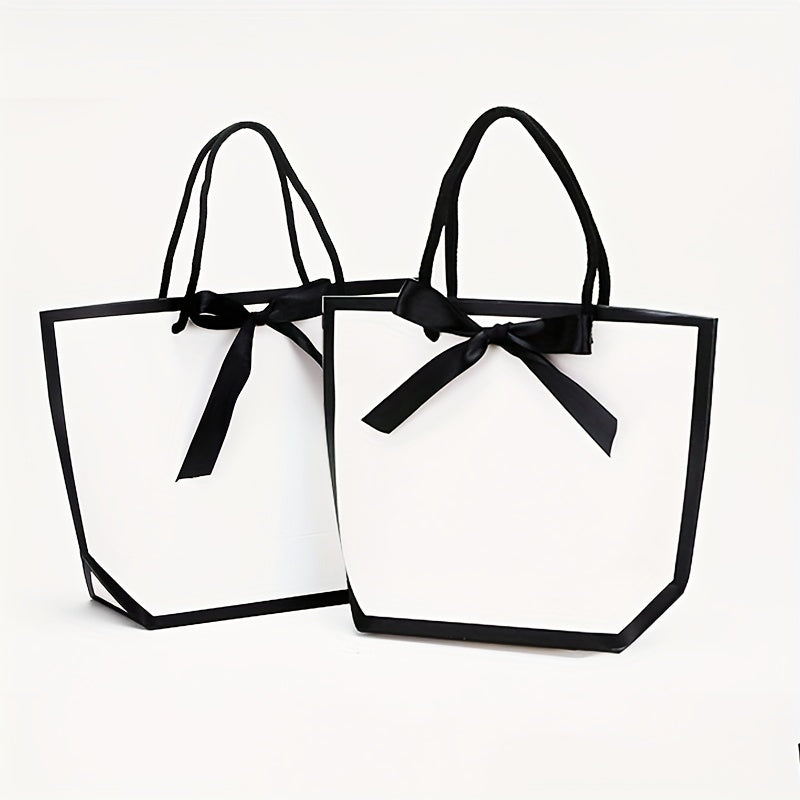 5pcs Party Tote Bags with Handles for Birthdays & Holidays