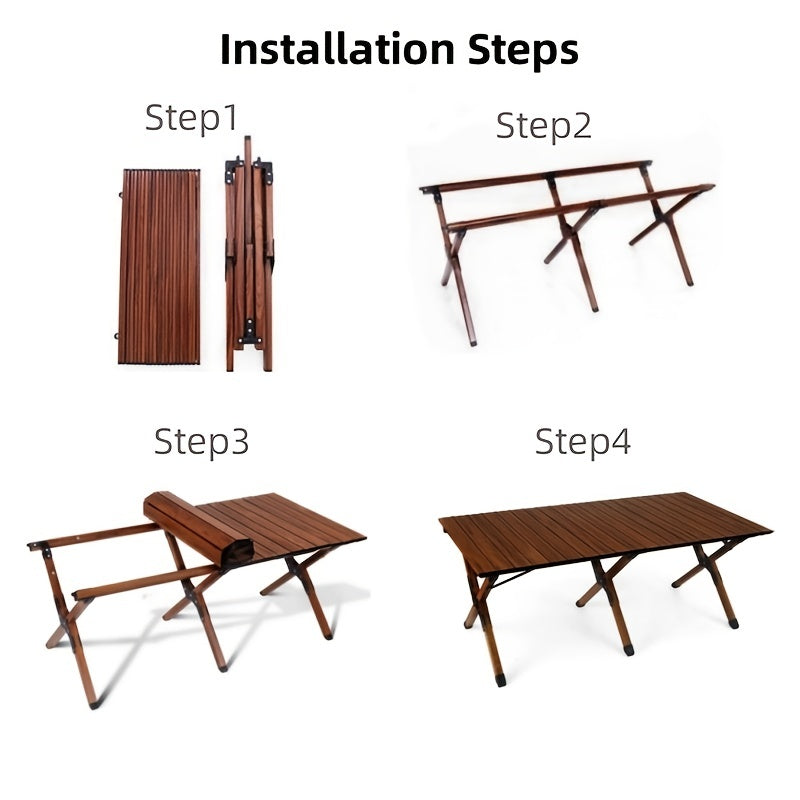 Portable Folding Table for Camping Hiking Picnics BBQs