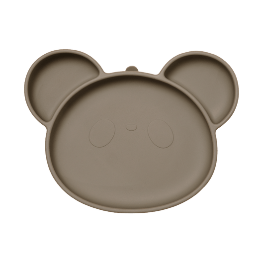 Panda Silicone Children's Feeding Plate with Suction Cup