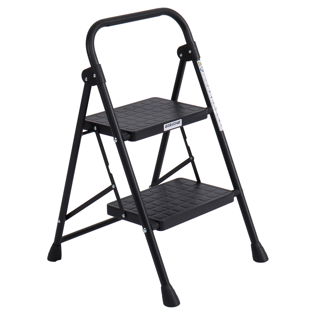2 Step Folding Step Stool Non Slip Rubber Lightweight Sturdy Durable Step Ladder
