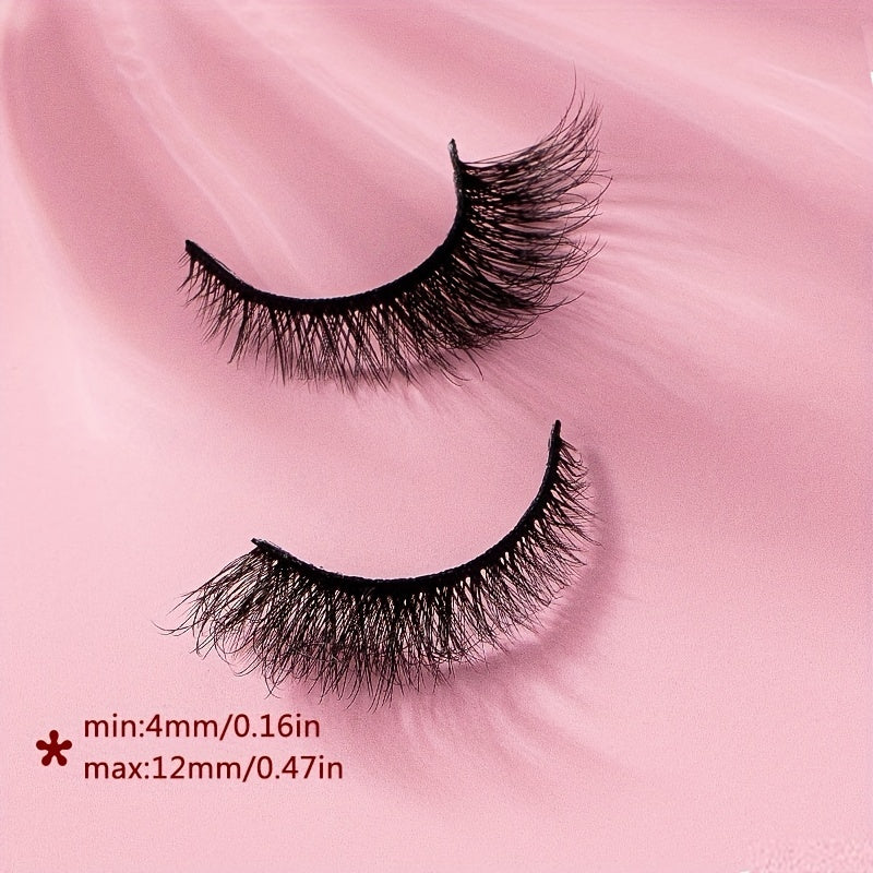 7 Pairs Cat Eye Lashes 3D Winged End Eye Elongated Eyelashes