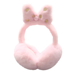 Women's Bow Decoration Ear Muffs, Plush Warm Earmuffs in 5 Colors