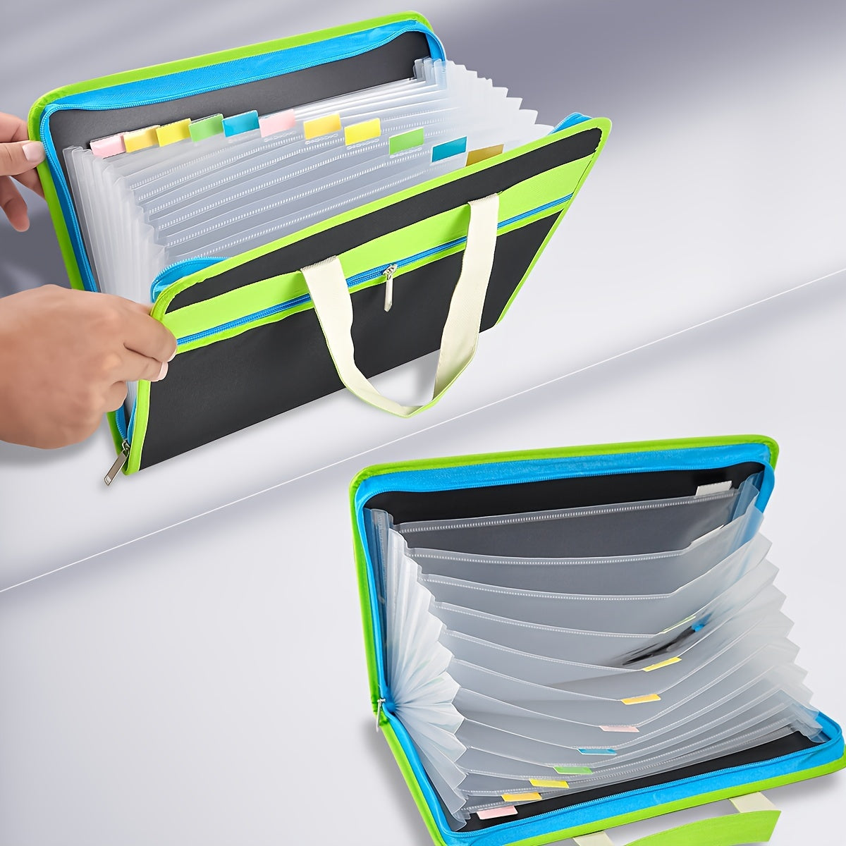 A4 Portable File Folder 13 Pocket Expanding File Folder C