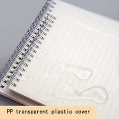 A5 Grid Lined Notebook Softcover Red Journal
