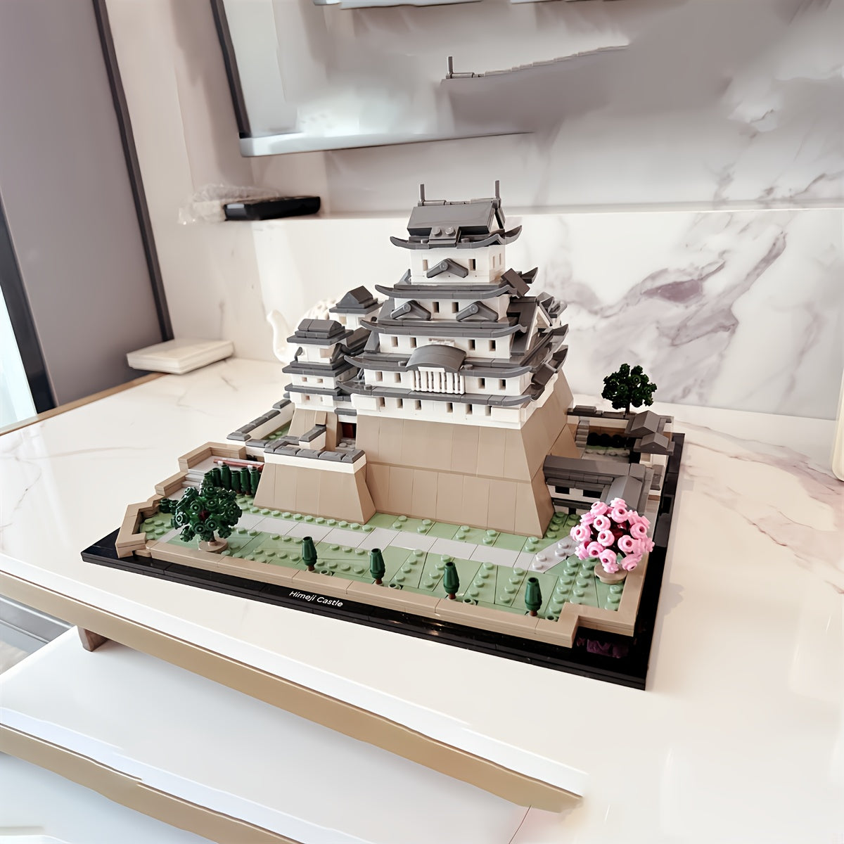 High Difficulty Simulation Castle Building Blocks DIY 3D Architectural Model