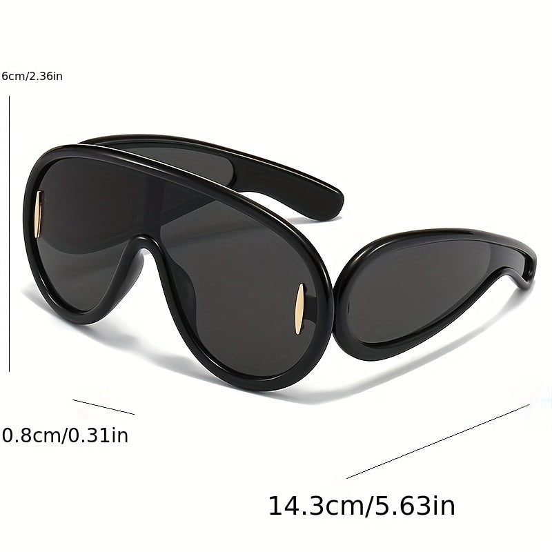 Y2K Mirrored UV400 Sunglasses for Women Men