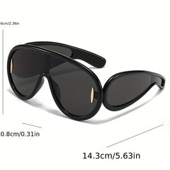 Y2K Mirrored UV400 Sunglasses for Women Men