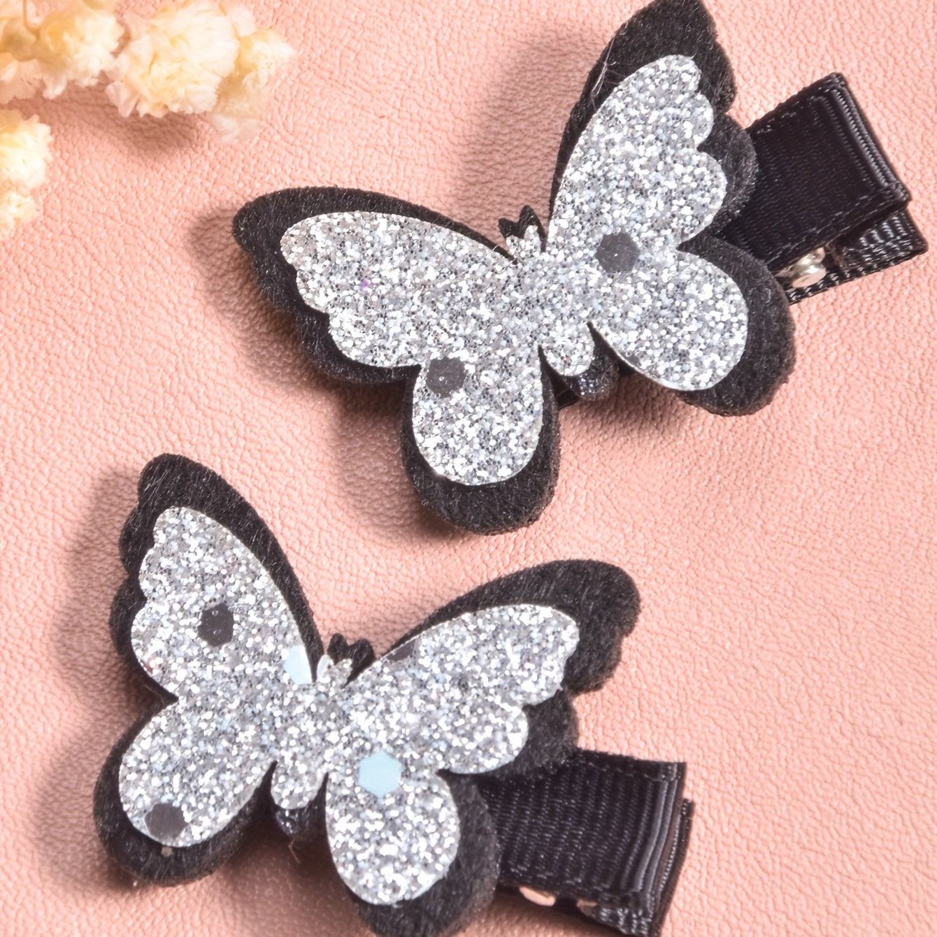 2pcs Butterfly Hair Clips Decorative Hair Accessories Gift For Girls