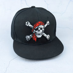 Skull Embroidery Hip Hop Cap Pirate Skull Adjustable Snapback Hat