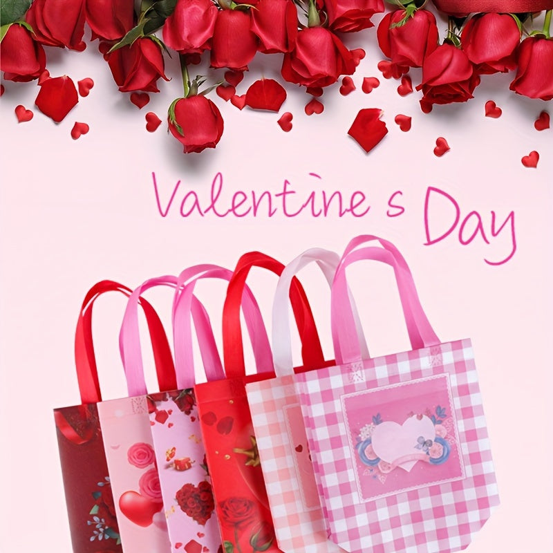 6pcs Reusable Non Woven Gift Bag with Handle Party Supplies