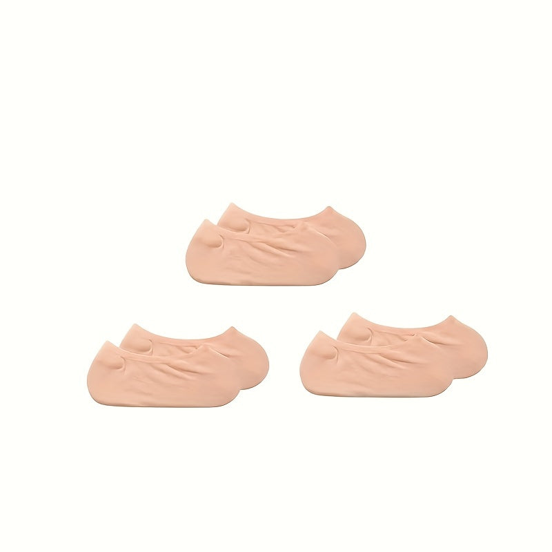 3 Pairs Solid Ankle Socks Soft & Lightweight Women's Stockings