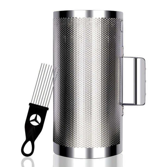 Stainless Steel 30cm Guiro Instrument With Scraper