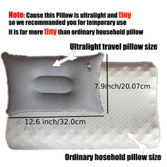 Inflatable Pillow for Office Car Camping Hiking Neck Lumbar Support