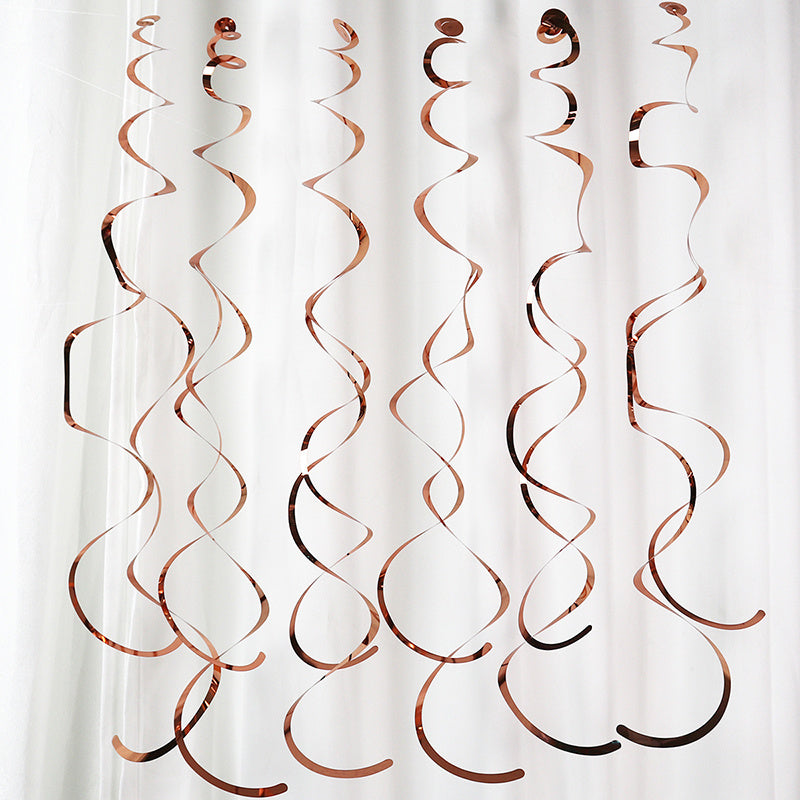 6pcs Spiral Party Charm Decorations - Room & Birthday Party Decor