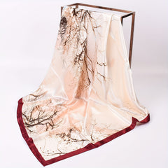 Vintage Tree Print Scarf Tie Dye Bandana Head Wrap