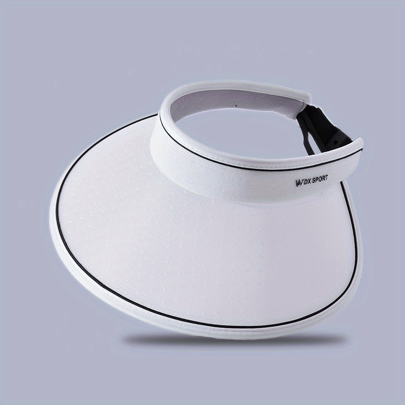 Adjustable Photochromic Visor Hat Dotted Wide Brim UV Protection Sun Hat