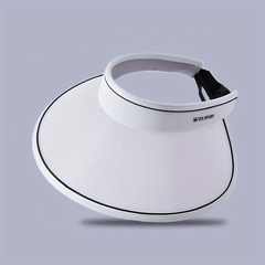 Adjustable Photochromic Visor Hat Dotted Wide Brim UV Protection Sun Hat