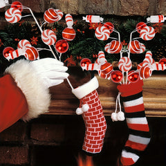 51.99cm Candy Cane Lollipop Christmas Ball Plug-in Decoration