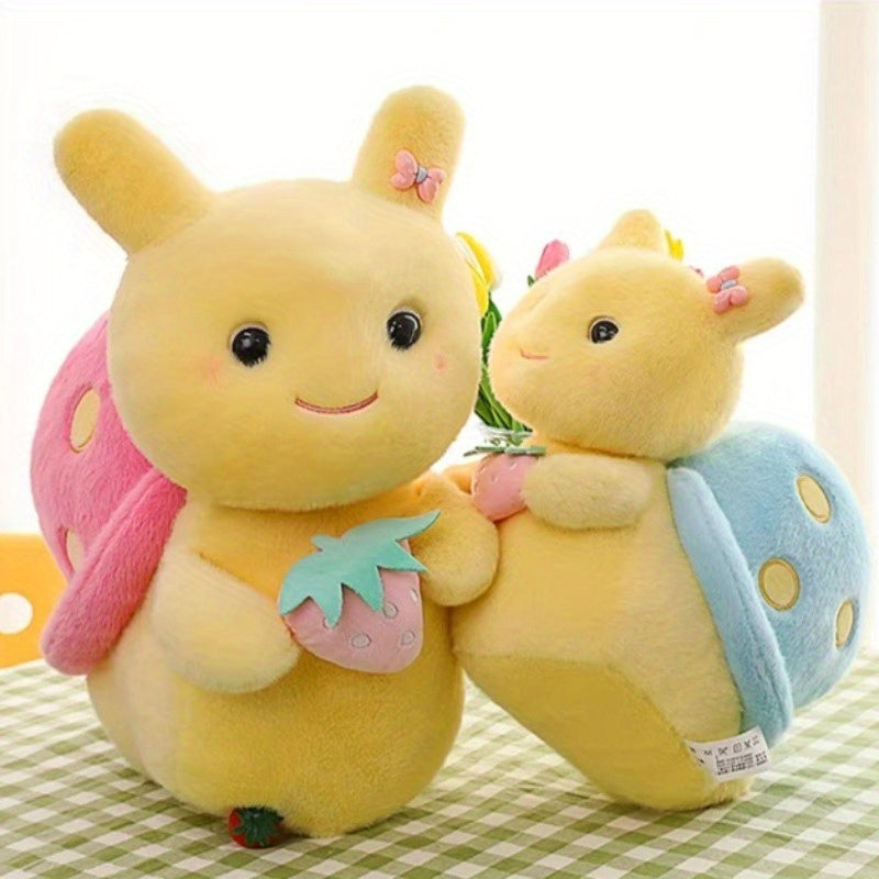 8.66in Cute Snail with Strawberry Doll Set for Birthday Gift