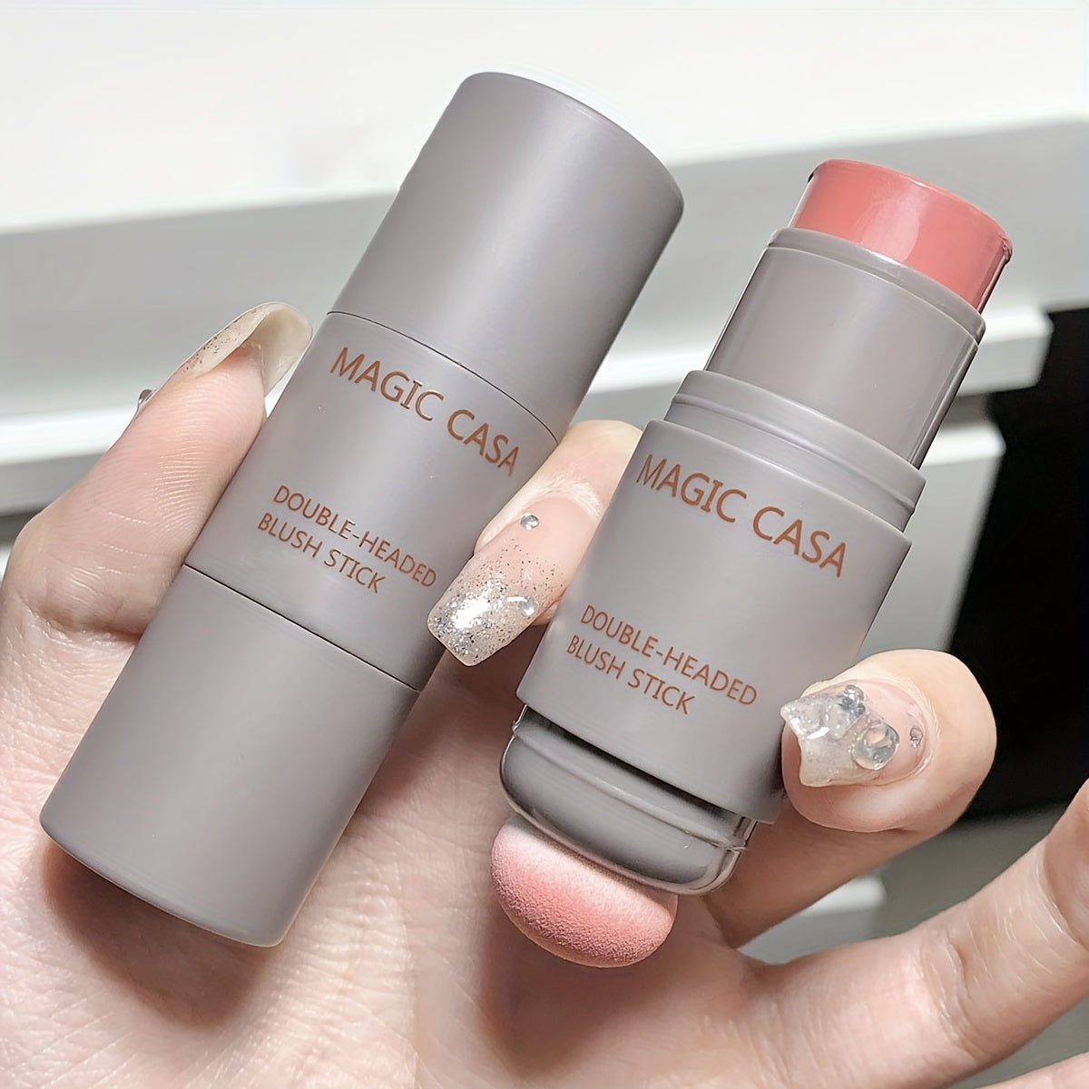 Double Headed Sponge Monochrome Blush Stick