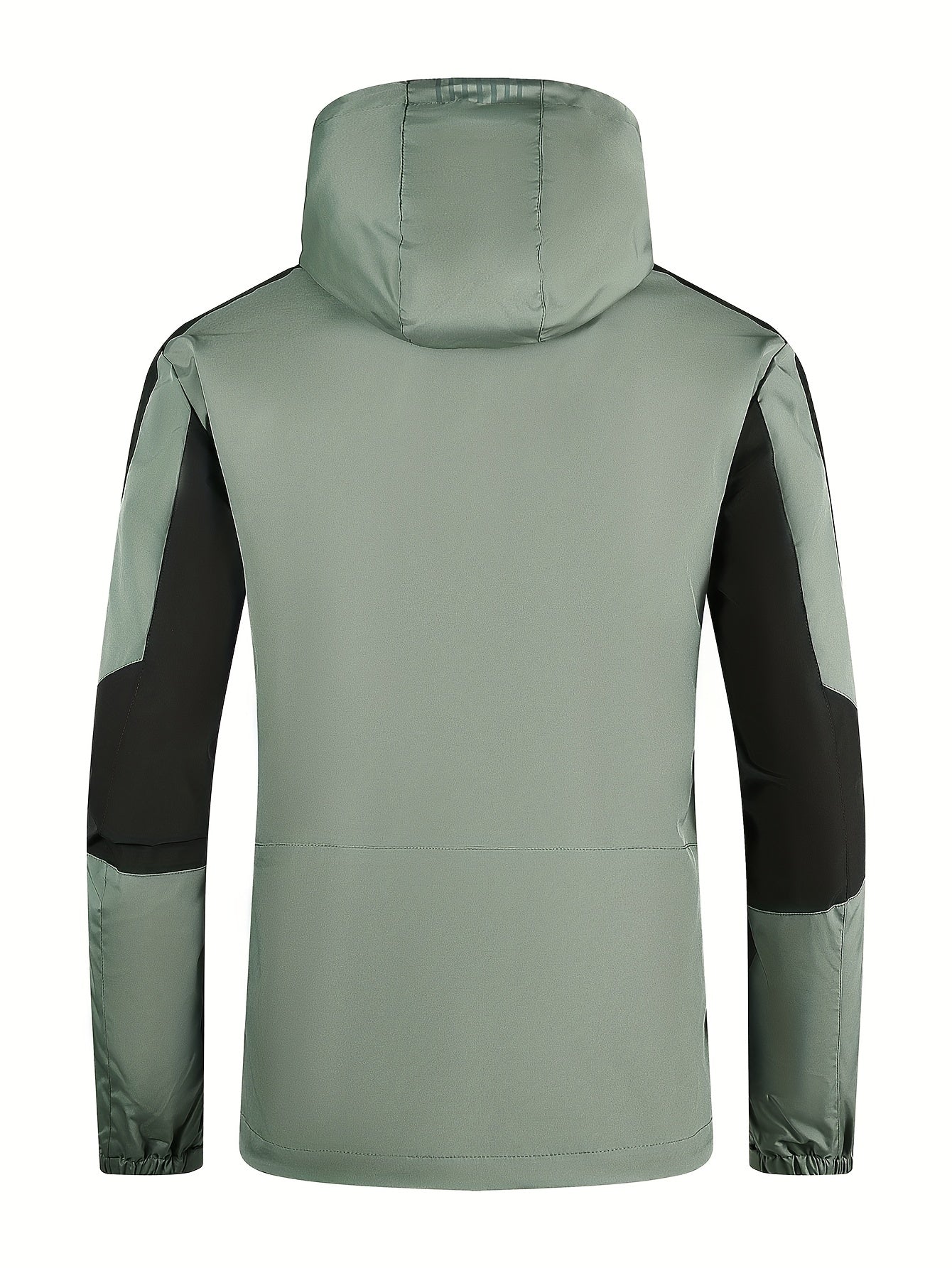 Men's Zip Up Hooded Windbreaker Jacket
