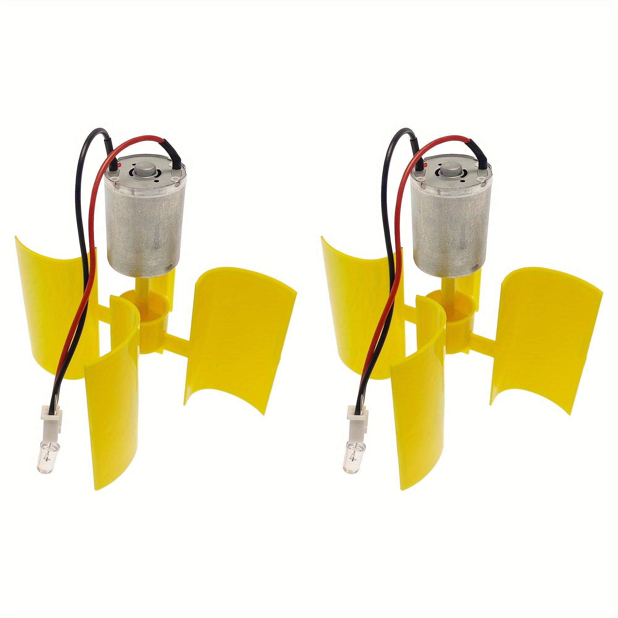2pcs DIY Wind Turbine Generator Kit 4 Blade Micro Vertical Motors