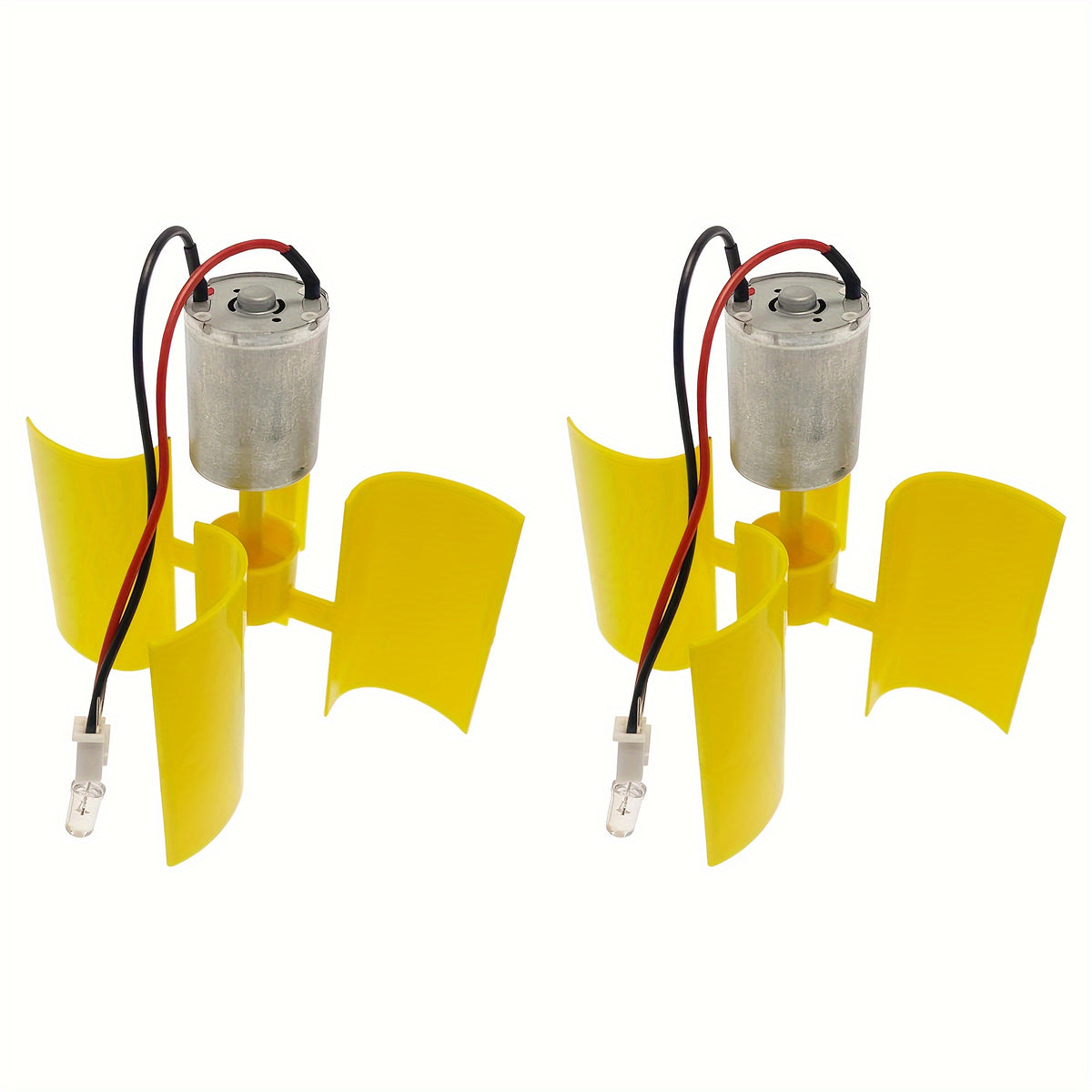 2pcs DIY Wind Turbine Generator Kit 4 Blade Micro Vertical Motors