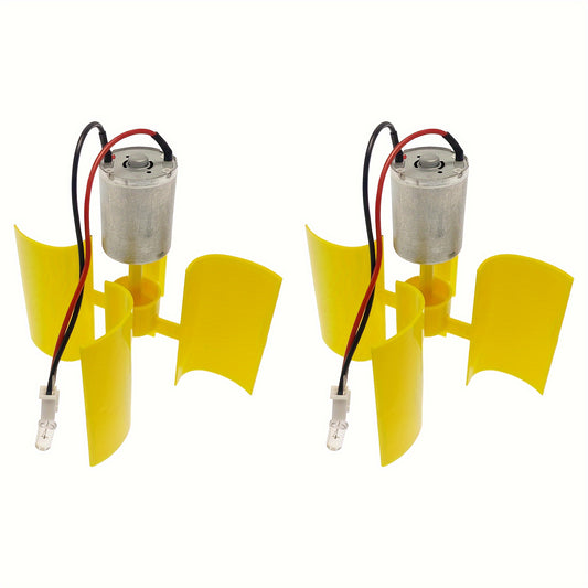 2pcs DIY Wind Turbine Generator Kit 4 Blade Micro Vertical Motors