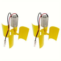 2pcs DIY Wind Turbine Generator Kit 4 Blade Micro Vertical Motors