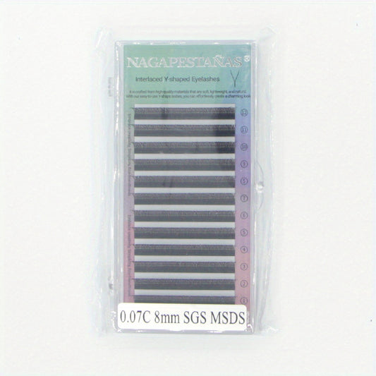 Y Shaped False Eyelashes Handwoven Soft Natural Crossed Extension