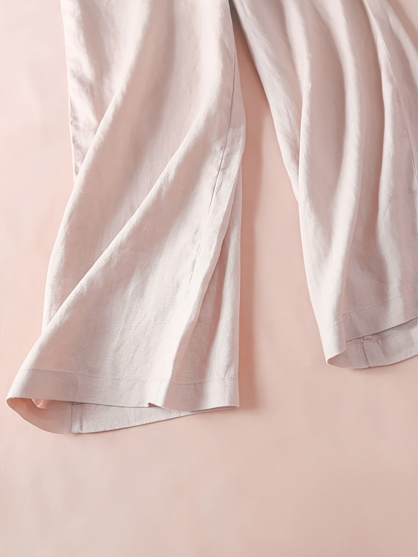  Wide Leg Trousers High Rise Pockets