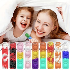 30pcs Mini Pop Keychain Fidget Toys for Stress Relief