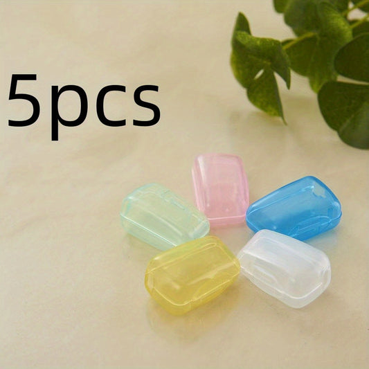 5pcs Travel Toothbrush Cover Set Toothbrush Protector Organizer