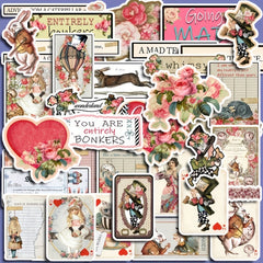 36pcs Wonderland Stickers Pack Waterproof Decals for Water Bottle Laptop Phone