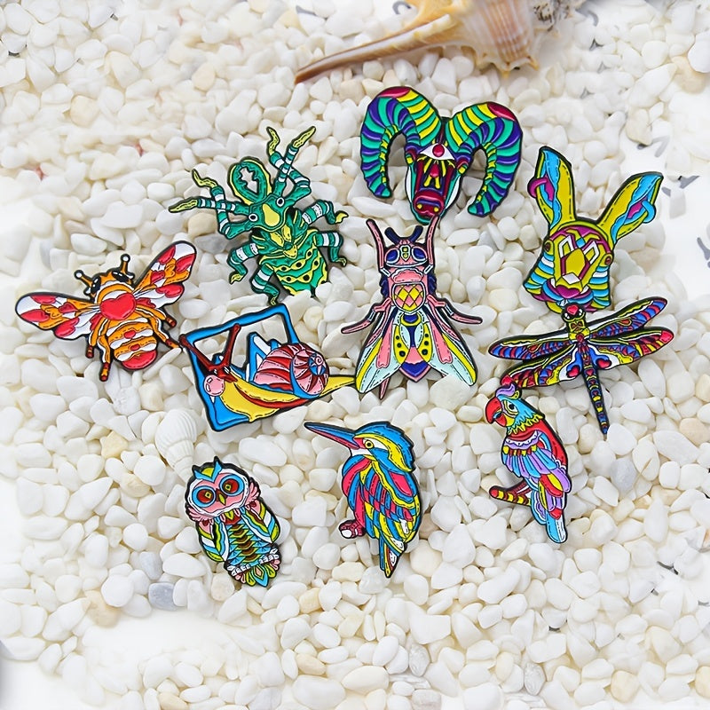 Colorful Insect Brooch Pin