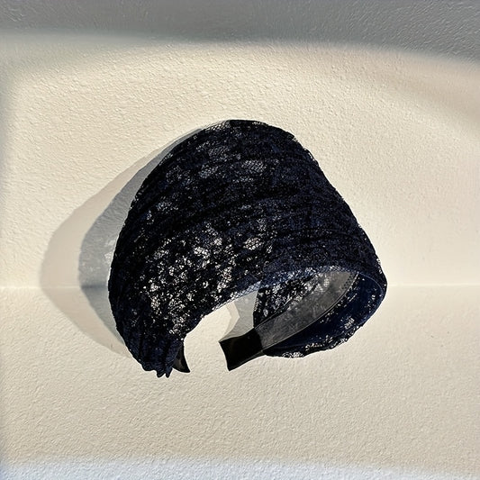Wide Lace Headband Retro Style Hair Band for Women