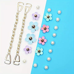22pcs Flowers Shoe Charms - DIY Garden Shoes Decoration