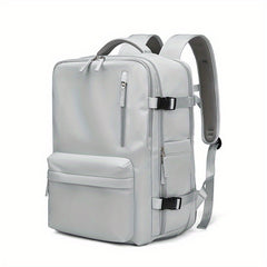 Large Capacity Nylon Backpack with Shoe Compartment for Travel