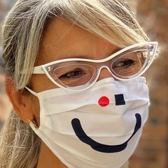Y2K Jelly Cat Eye Glasses TR90 Clear Lens with PU Leather Case