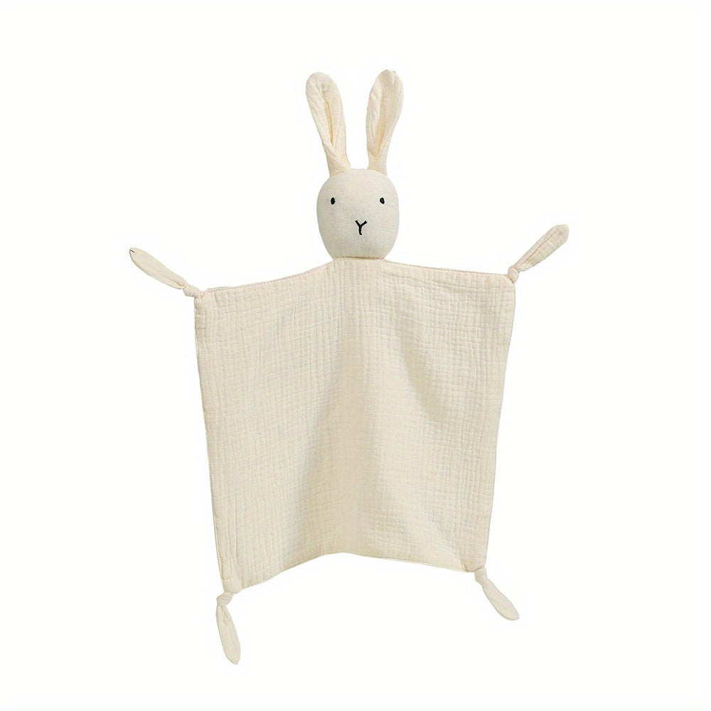 3 12 Months Baby Bath Towel Plush Stuffed Cartoon Rabbit Doll Toy Safety Blanket