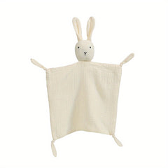 3 12 Months Baby Bath Towel Plush Stuffed Cartoon Rabbit Doll Toy Safety Blanket
