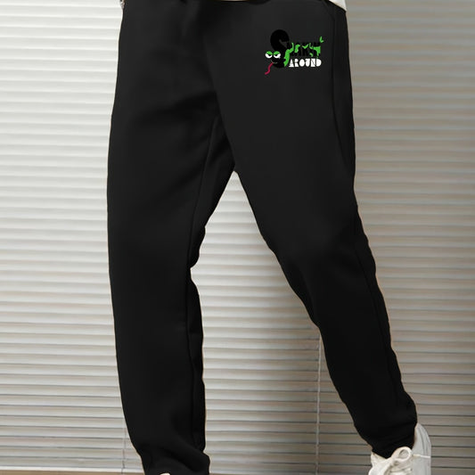 Snake Graphic Print Men's Casual Sweatpants