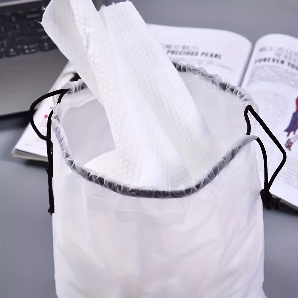 10 Pcs Transparent Shoes Storage Bags Lightweight Drawstring Bags For Travel