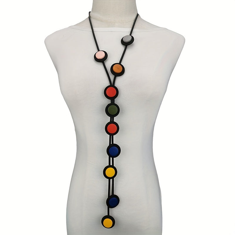 Y Shaped Long Pendant Necklace Bohemian Accessories Party Clothing Neck Jewelry