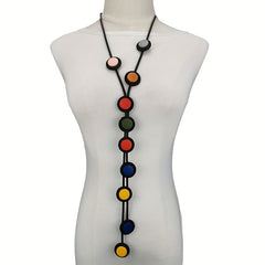 Y Shaped Long Pendant Necklace Bohemian Accessories Party Clothing Neck Jewelry
