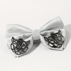 Men's Hollow Bat Bow Tie Collar Accessory Hip Hop Punk Bow Tie Charm