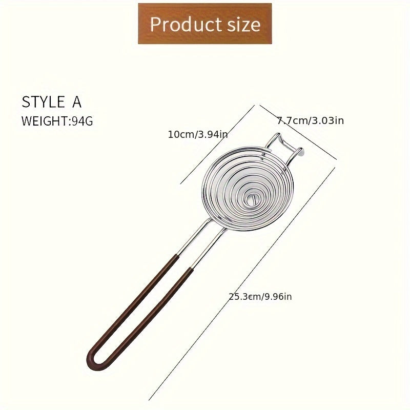 304 Stainless Steel Egg Separator with Extended Handle