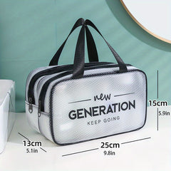 Makeup Bag with Dry and Wet Separation Extra Large Capacity